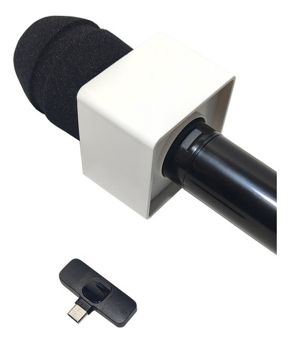 Microfone Tec7 Sem Fio Para Celular Com Entrada Lightning