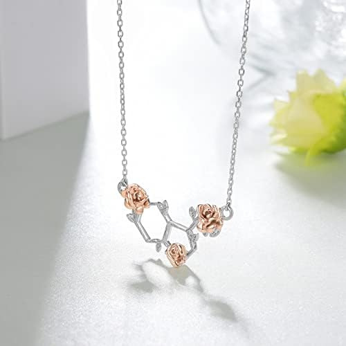 Svodea Collar De Molécula De Serotonina Para Mujer, Collares