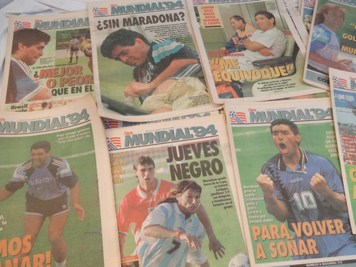 Lote 16 Suplemento Mundial 1994 Usa Futbol Revista Maradona