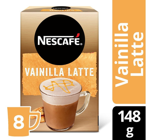 Café Nescafé Vainilla Latte Caja 8x18,5grs