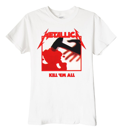 Polera Metallica Kill Em All Metal Abominatron