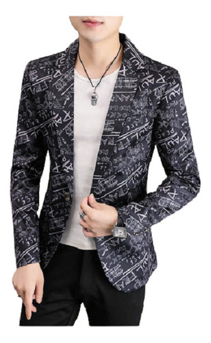 Chamarra Blazer Trajes Moda Coreana De Hombres Slim Fit