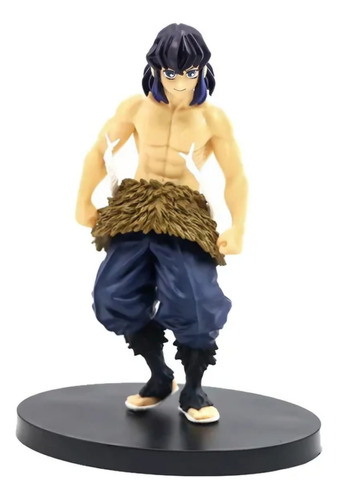 Figura De Accion Inosuke Hashibira Demon Slayer 15x7 Cm