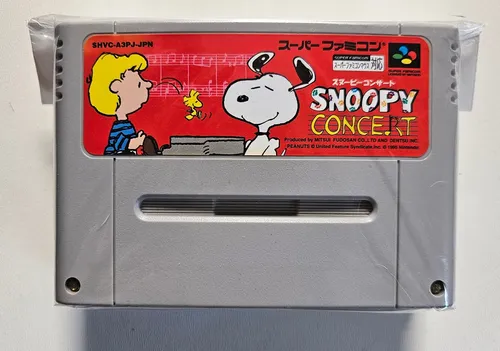 Jogo Snoopy Concert Super Famicom Nintendo Snes Original