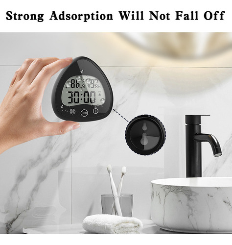 Reloj De Pared Antivaho Electrónico Con Ventosa