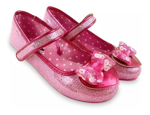Zapatos Disfraz Minnie Niña 100% Original Talla 5-6(22).