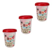 Comprar Tupperware Kit Modulares Redondos Confeitaria 3 Peças