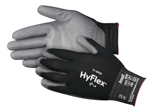 Ansell Hyflex 11-600 Guantes De Poli - Negros, Ch - 12/paq