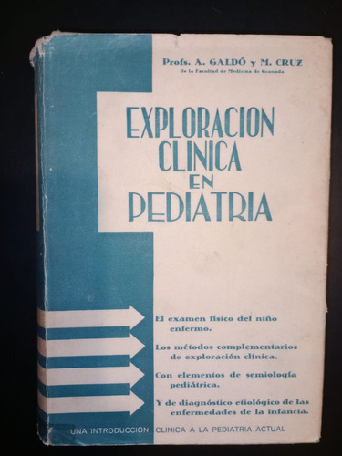 Libro Exploración Clínica En Pediatría Galdó Cruz Tapa Dura