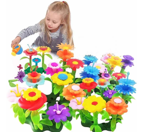 Set 46u Bricolage Bloques Flores Creatividad Manualidades