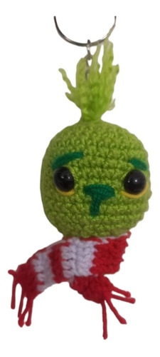 Crochet, Amigurumi, Adorno Llavero El Grinch