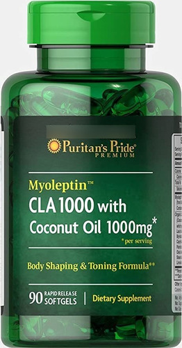 Puritan's Pride Myoleptin Cla 1000 With Coconut Oil-90 Soft