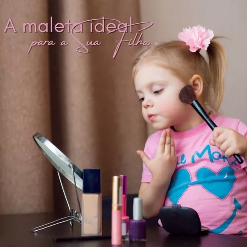 Maleta Presente Kit Maquiagem Infantil Completa Média