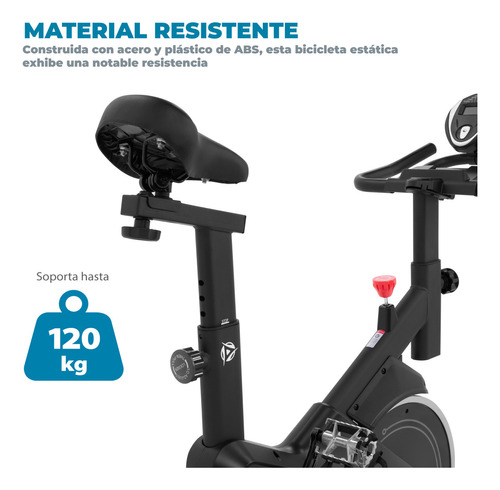 Bicicleta Fija De Ejercicio Spinning Altera Cardio Fitness Color Gris