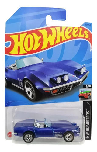Hot Wheels '72 Stingray Convertible Corvette Azul 132/250