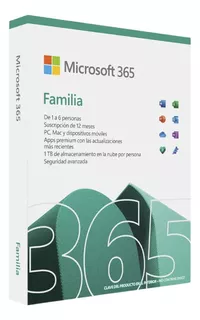 Microsoft Office 365 Family 1024 Gb En La Nube Por 6 Cuentas