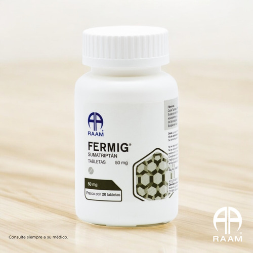 Sumatriptán 50 Mg Fermig Pack Con 40 Tabletas Raam