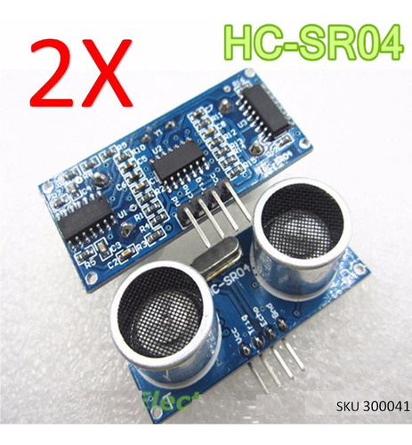 Pack 2 Sensor Ultrasonido Hc Sr04 De Distancia Arduino W01