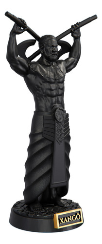 Estátua Xangô Imagem Umbanda Candomblé Orixá Cor Cor Aurum Noctis