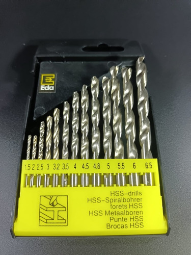 Imagem 5 de 5 de Jogo De Broca Para Metal Com 13 Peças Aço Rápido 1.5 - 6.5mm