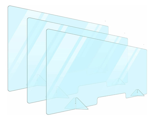 3 Pack Plexiglass Barrier For Counter Plexi Glass Screen 48x