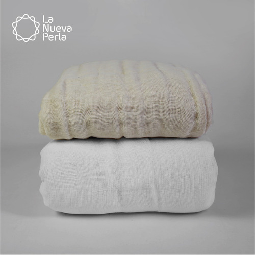 25 Metros Manta De Cielo 100% Algodón Blanca Ancho 80 Cm. Color Blanco Diseño De La Tela Liso
