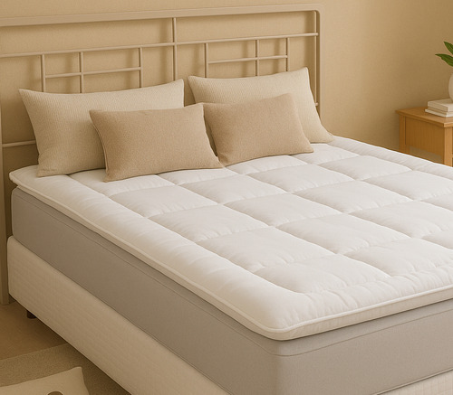 Pillow Top Protetor Colchão Cama Casal 400 Fios Toque Macio