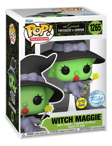 Funko Pop Simpsons House Of Terror Witch Maggie 1265 Sp Glow