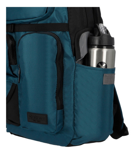 Mochila Xtrem Bradbury 4xt Eternity Blue Color Azul Diseño De La Tela Lisa