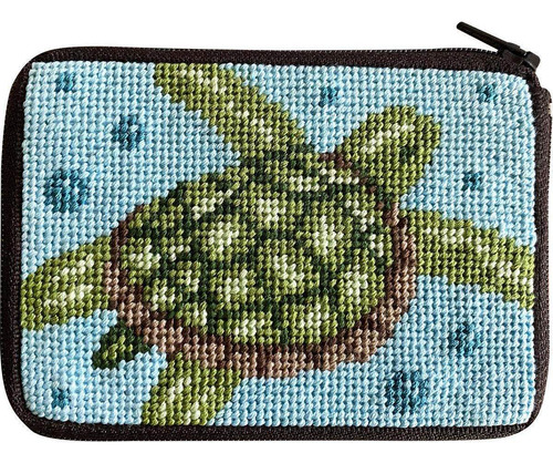 Stitch Zip Needlepoint Juego Diseño Tortuga Marina