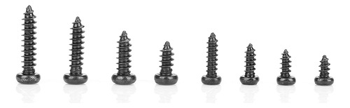 Juego De Tornillos Autorroscantes M2/m2.6 Negros De Cabeza P