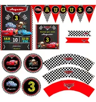 Comprar Kit Imprimible Cumple Cars Nuevo! Con Texto Editable