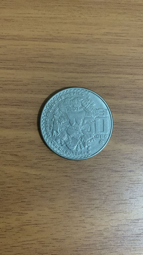 Moneda 50 Pesos Mexicanos 1984 Coyolxauhqui