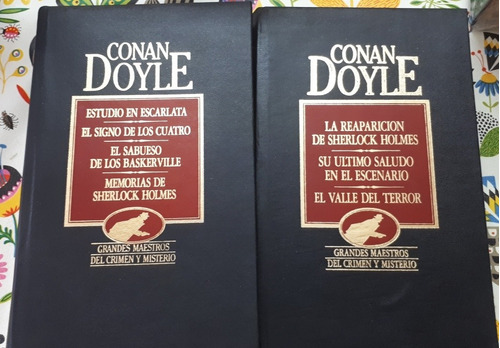 2 Tomos Grandes Maestros Del Crimen Misterio Conan Doyle