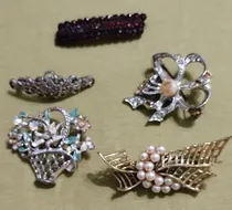 Comprar Antiguos Broches Coleccionables De Gran Calidad Lote X 5