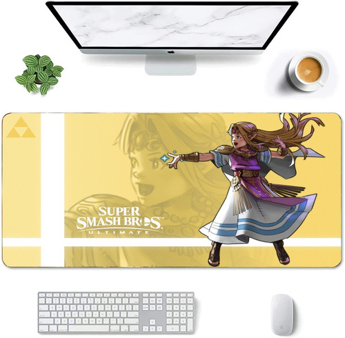 Mouse Pad Largo Arte Zelda Super Smash Bros Ultimate 30x70cm