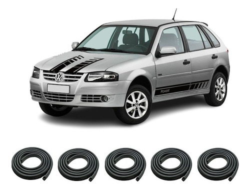Vw Gol 5 Power 2009 Burletes Kit 4 Puertas+baul Rapinese Xxy