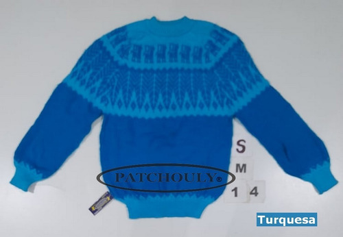 Imagen 2 de 9 de Sweater Pullover Lana Alpaca Llama Andino Talle S/m Unisex