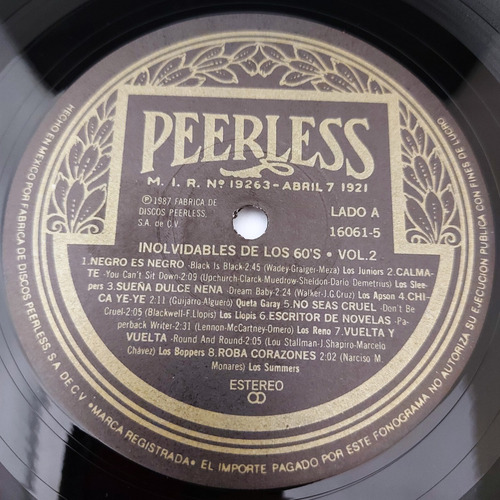 Varios Artistas - Inolvidables De Los 60's Vol.2 Lp