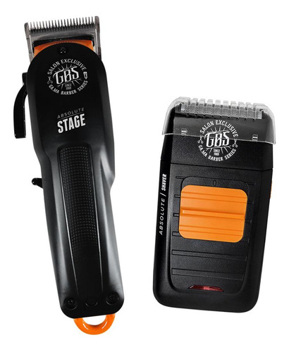 Kit Gbs Máquina De Corte Stage E Barbeador Shaver Bivolt