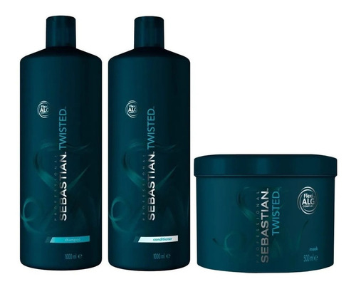 Shampoo Rizos 1lt+ Acondiciona+ Mascarilla Sebastian Twisted