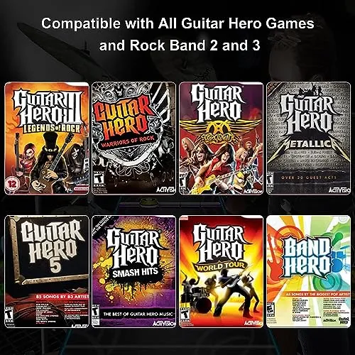 Guitarra De Wii Guitar Hero Para Controlador De Wii Inalámbr