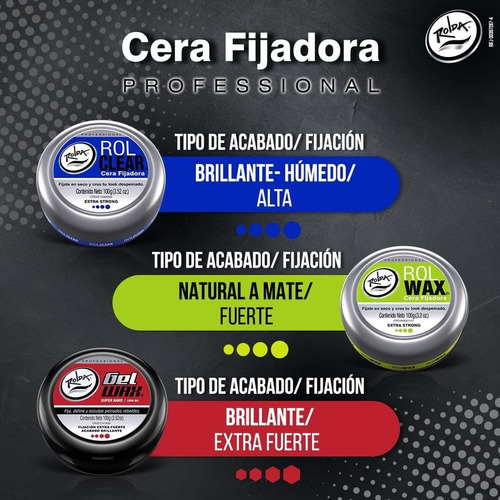 Cera Fijadora Rolda Rolclear Extra Strong 100gr