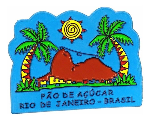 Imã De Geladeira Rio De Janeiro Souvenir Típico Do Brasil