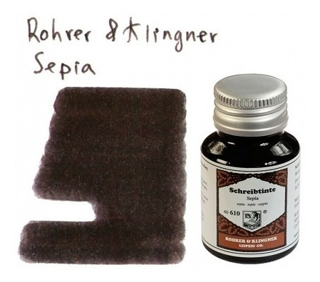 Rohrer & Klingner Tinta Para Plumas Fuente Sepia 50cc