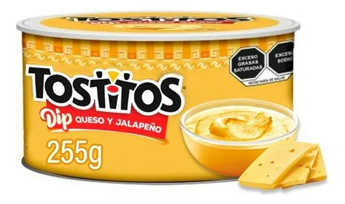 Dip Sabritas Tostitos Queso Suave 255 G