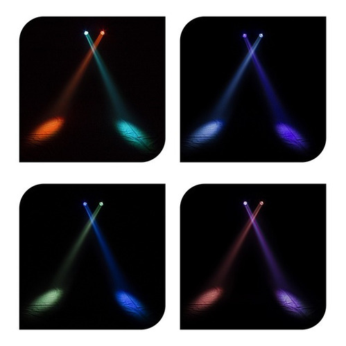 Imagen 6 de 7 de Steelpro Bag Con 2 Cabezas Móvil Led Beam 1x60watts, Rgbw