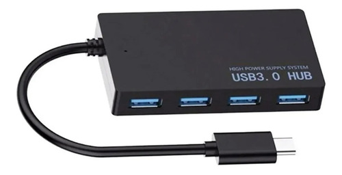 Imagen 2 de 8 de Hub Usb C 3.1 Multiple X4 Usb 3.0 Adaptador Para Las Nuevas Macbook Con Thunderbolt 3