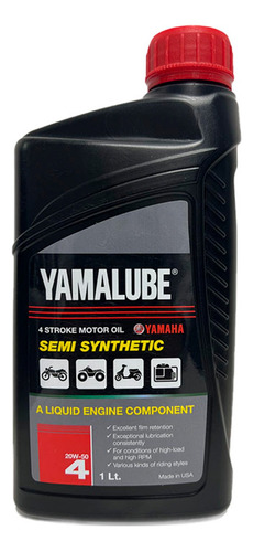 Aceite Yamalube Semi Sintético 20w50