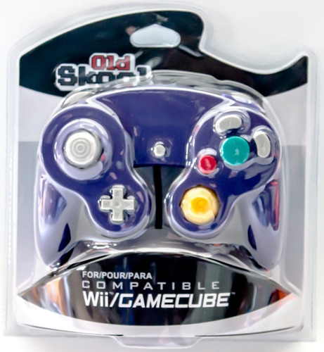Control Compatible Con Wii Gamecube Púrpura Old Skool